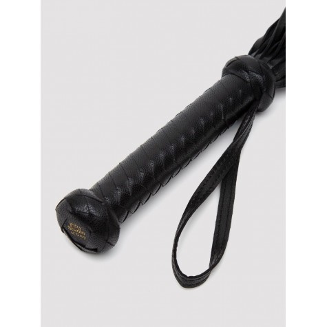 Черный кожаный флоггер Bound to You Faux Leather Flogger - 63,5 см.